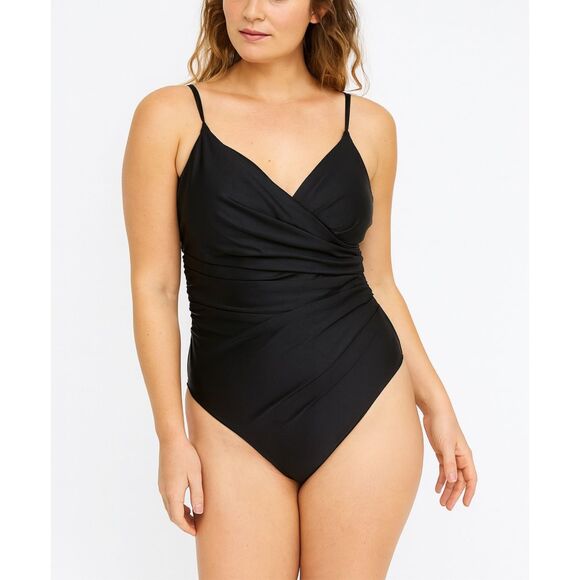 Miraclesuit One-Piece Swimsuit Black Size 12 (Style #59116) - Picture 1 of 6